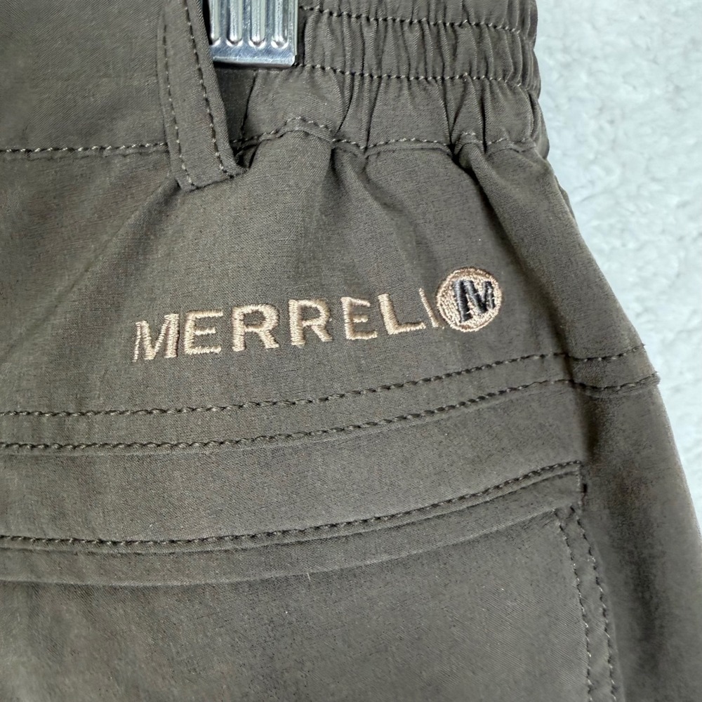 Merrell Cargo Capri Pants Mens 32 Brown Hiking Outdoor Cropped Lightweight B-560 - Picture 10 of 11